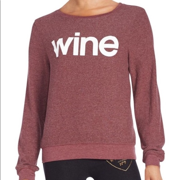 Wildfox Sweaters - Wildfox Wine Graphic Sweatshirt!